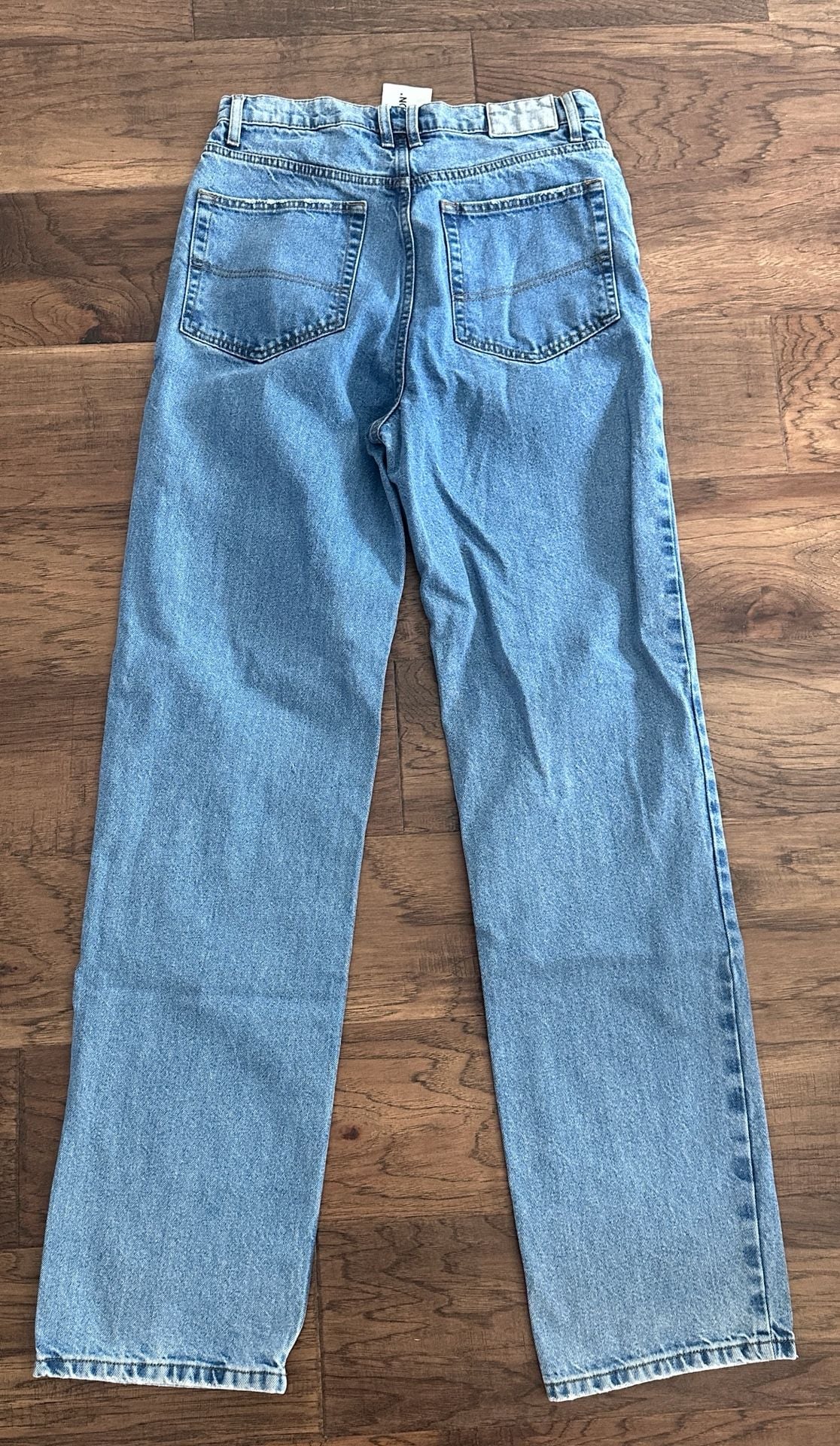 Collusion Dad Jeans Size 28/36 Tall Light Blue Denim 8