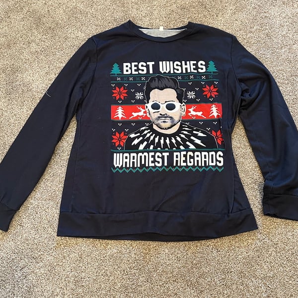 Schitts Creek David Rose Best Wishes Warmest Regards Christmas Sweatshirt