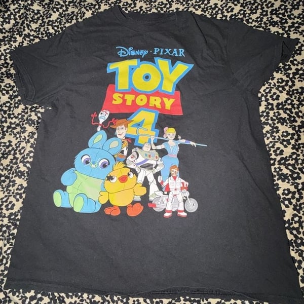 Disney Pixar Toy Story 4 Character T-Shirt Black