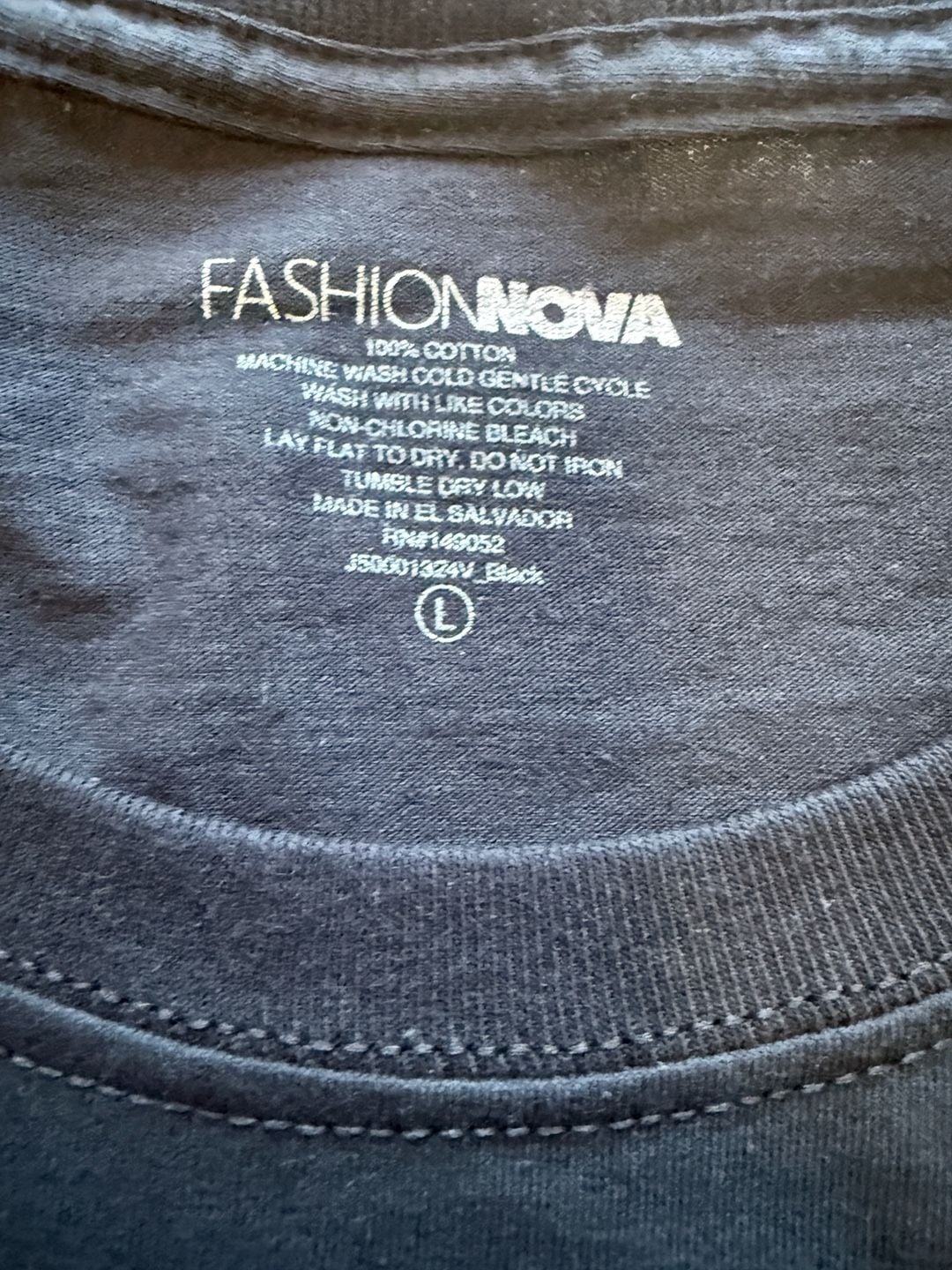 Fashion Nova Evolution Skull Graphic T-Shirt Size L Black 5