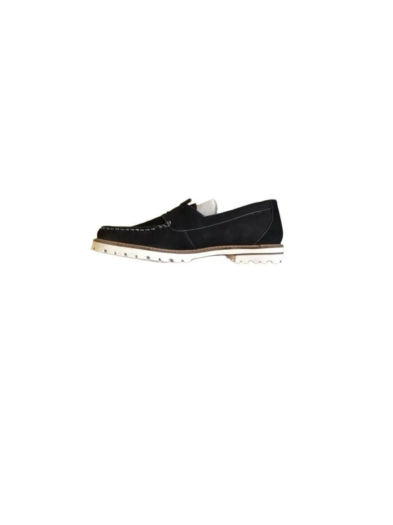 Trotters Farah Size 11 M Black Nubuck Loafers 2