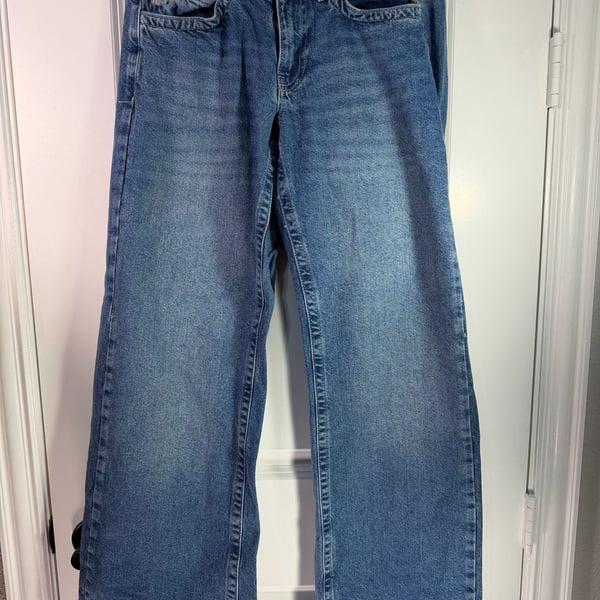 Subdued Jeans Size 6 Blue Denim Baggy Wide Leg