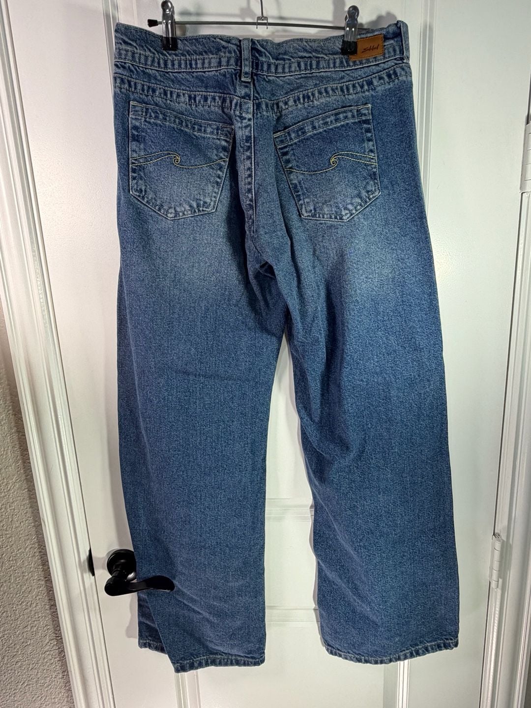 Subdued Jeans Size 6 Blue Denim Baggy Wide Leg 5