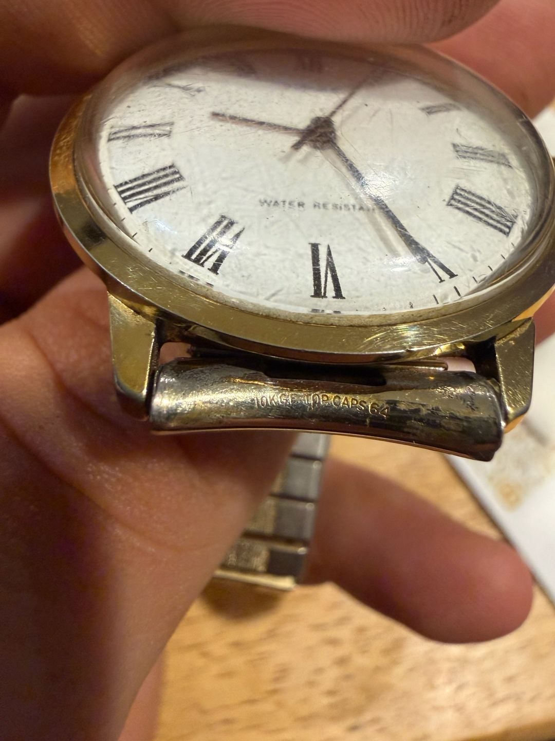 Timex Marlin 26160 Mechanical Watch White Roman Numeral Dial 7