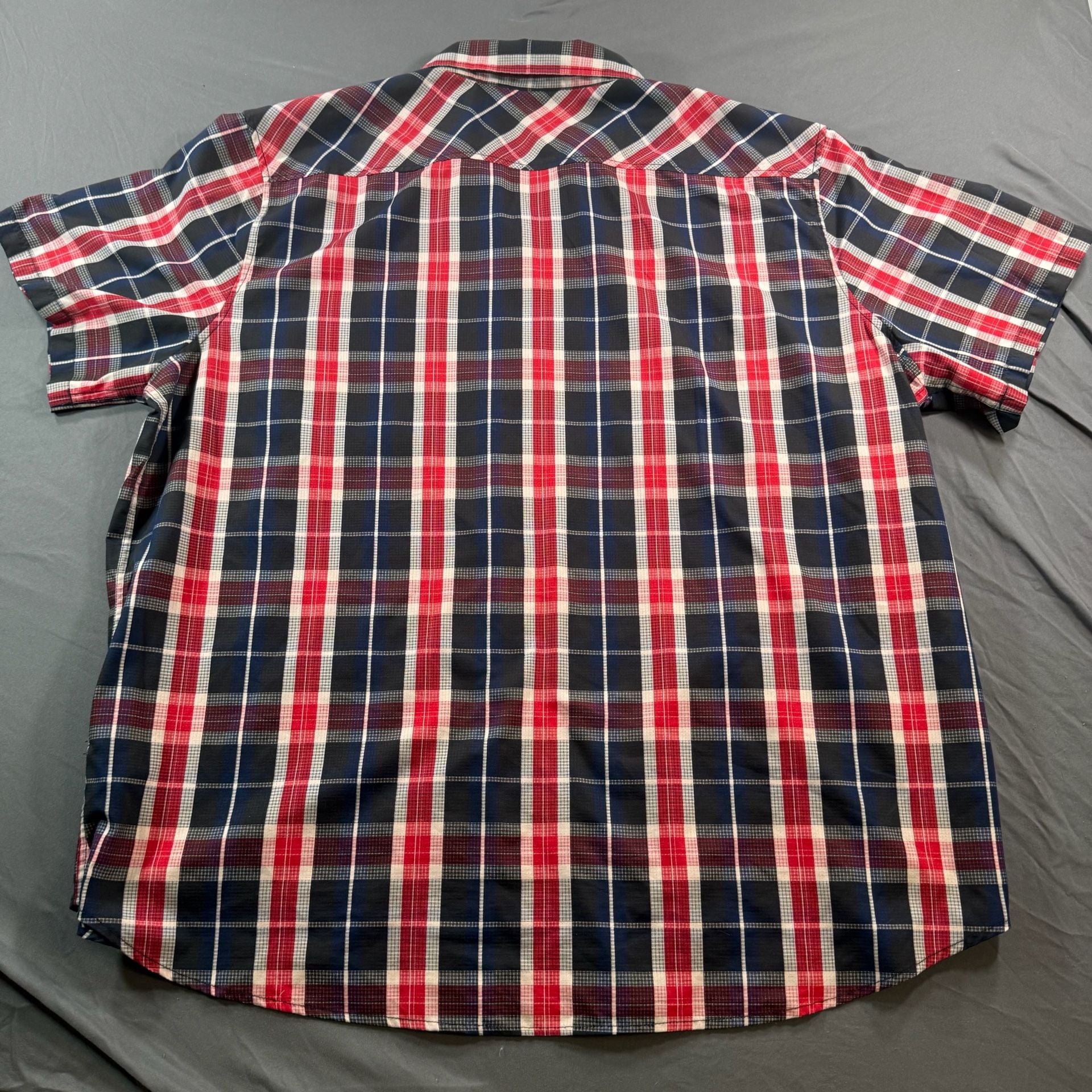 Harley-Davidson Short Sleeve Plaid Button-Up Shirt Size 4XL 10
