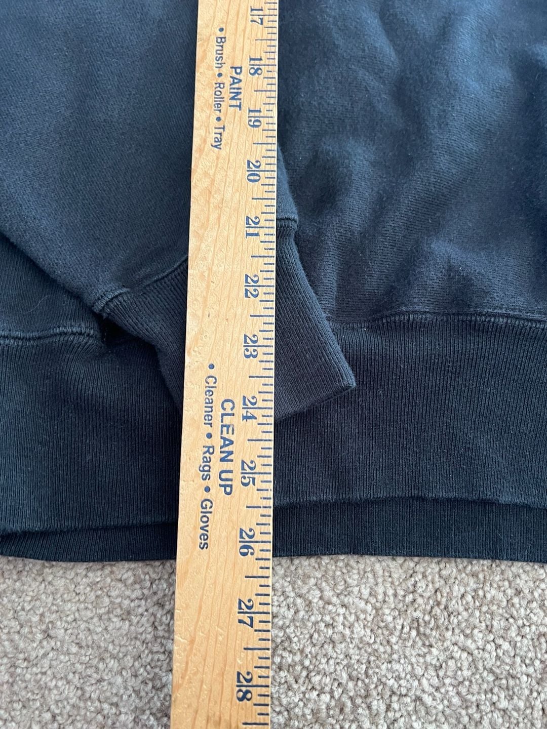 Champion Reverse Weave Hoodie Size Medium Black Script Logo 8