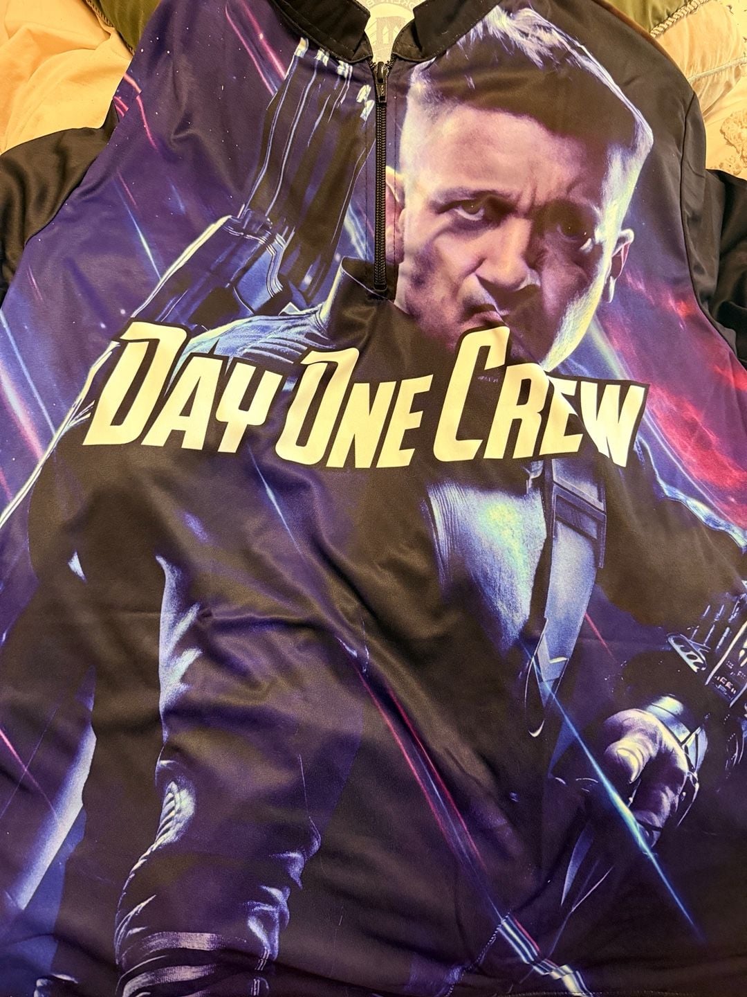 Marvel Avengers Hawkeye Day One Crew Quarter Zip Jersey 2