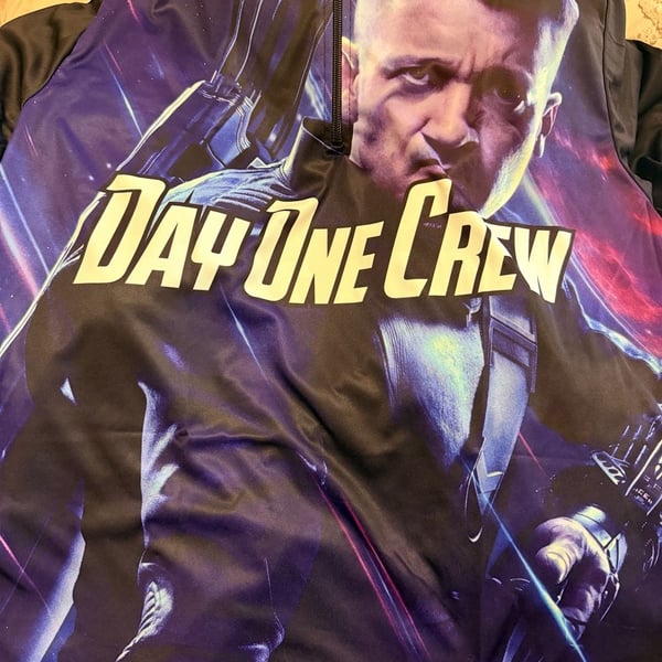 Marvel Avengers Hawkeye Day One Crew Quarter Zip Jersey