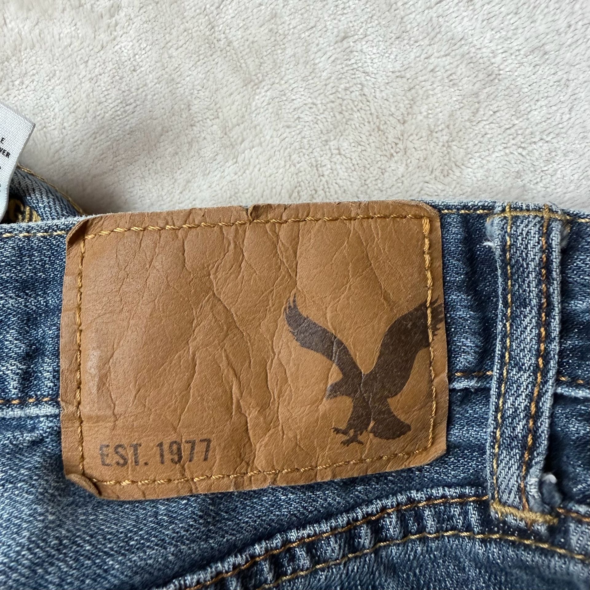American Eagle 2000’s 100% cotton Jeans Size 30/32 Blue Denim Straight Leg 7