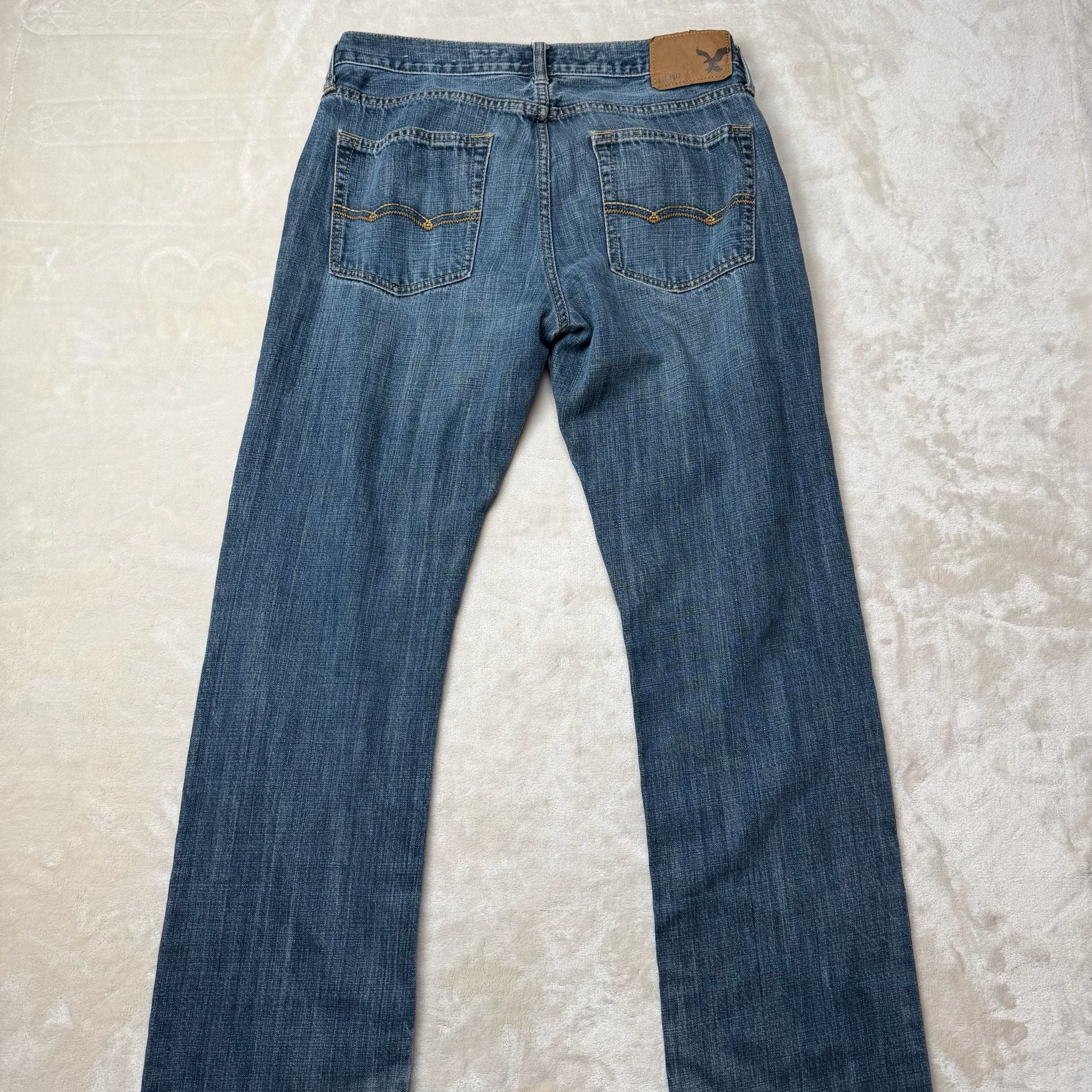 American Eagle 2000’s 100% cotton Jeans Size 30/32 Blue Denim Straight Leg 8