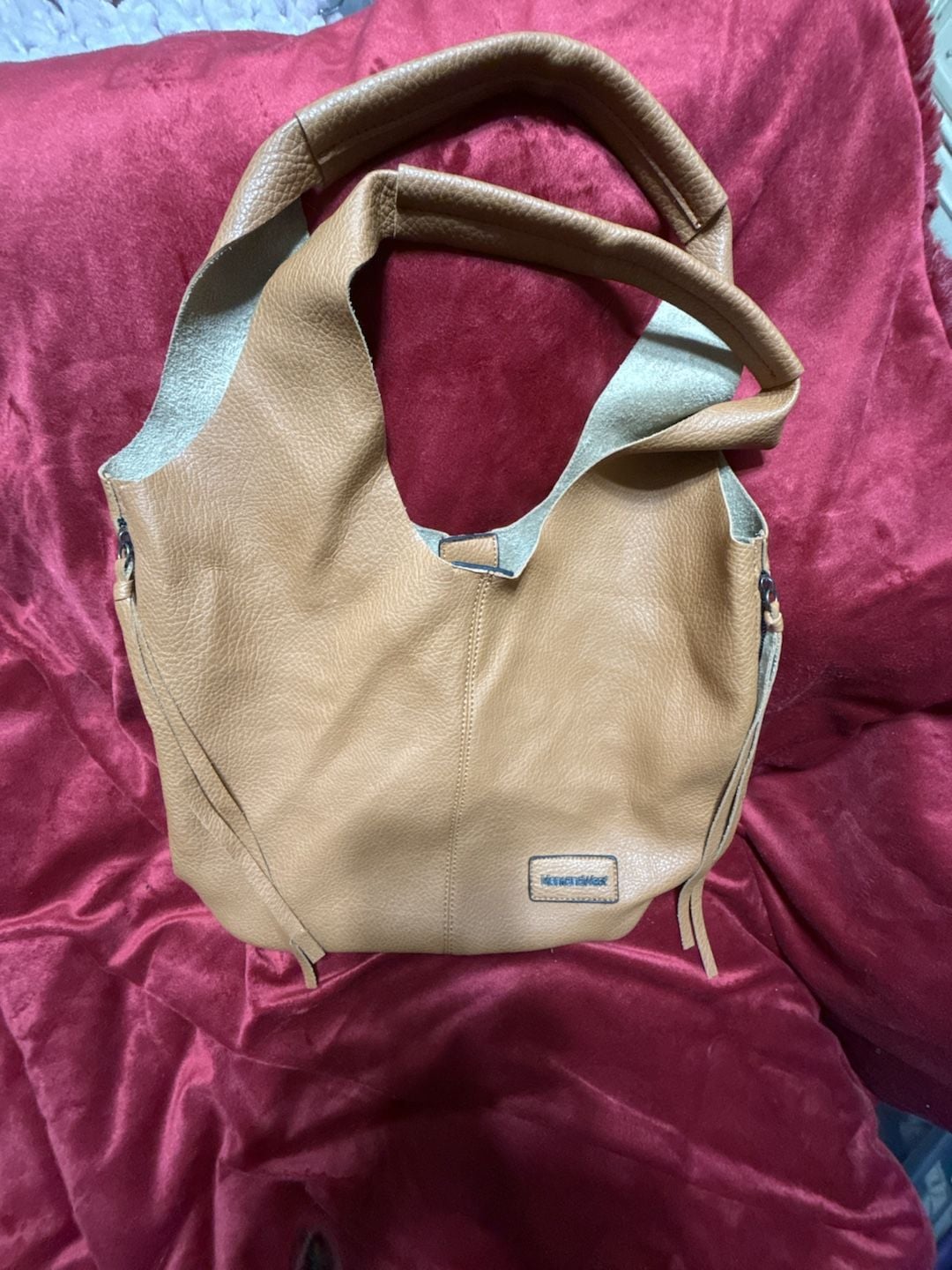 Montana West Brown Leather Hobo Shoulder Bag w/accessories bag 1