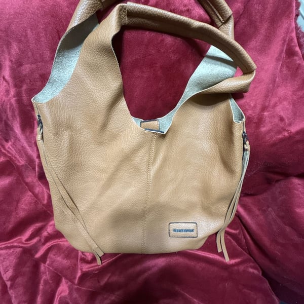 Montana West Brown Leather Hobo Shoulder Bag w/accessories bag