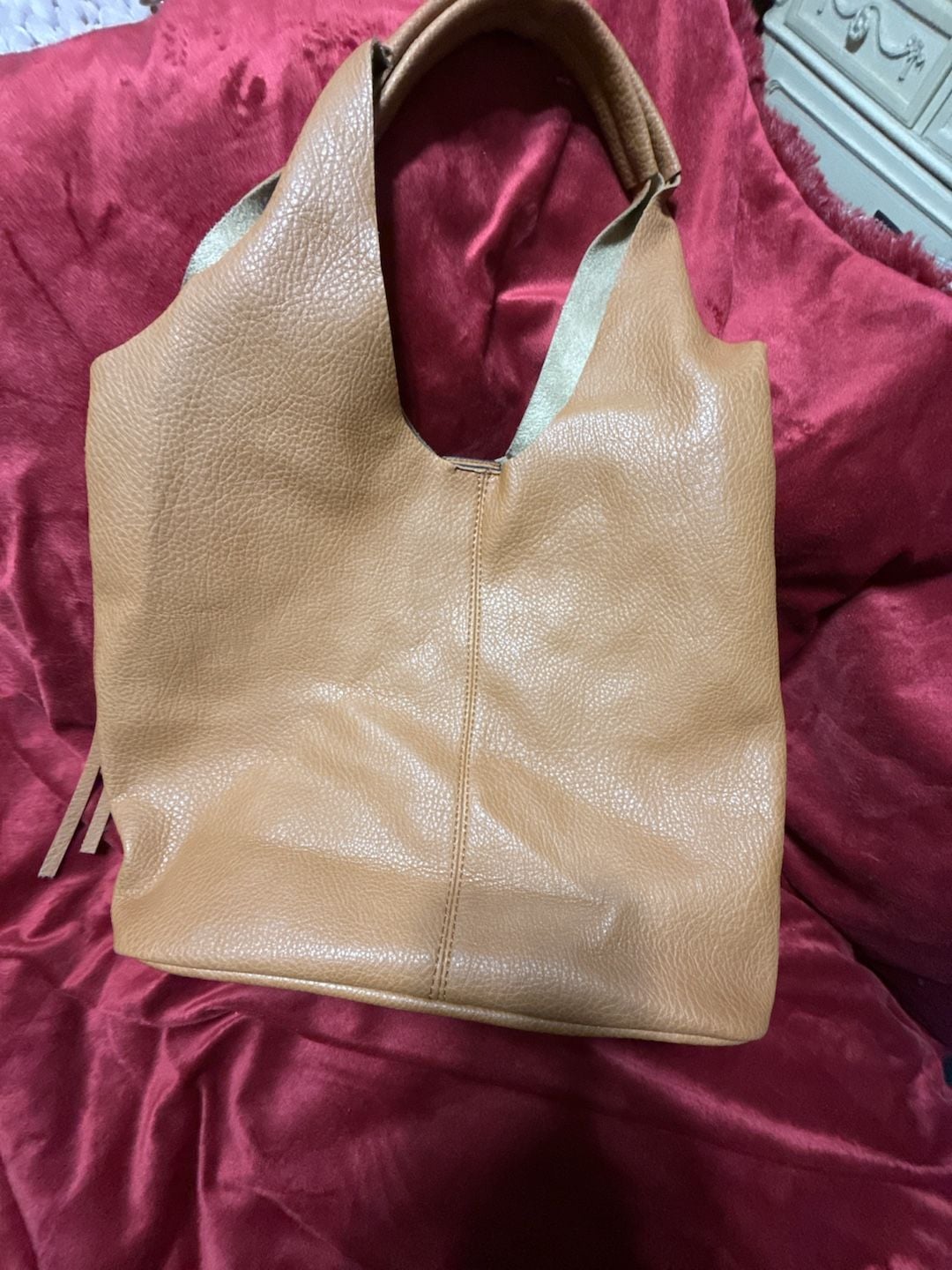 Montana West Brown Leather Hobo Shoulder Bag w/accessories bag 3