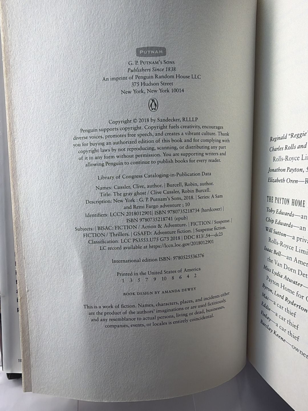 Clive Cussler The Gray Ghost Hardcover Book 10
