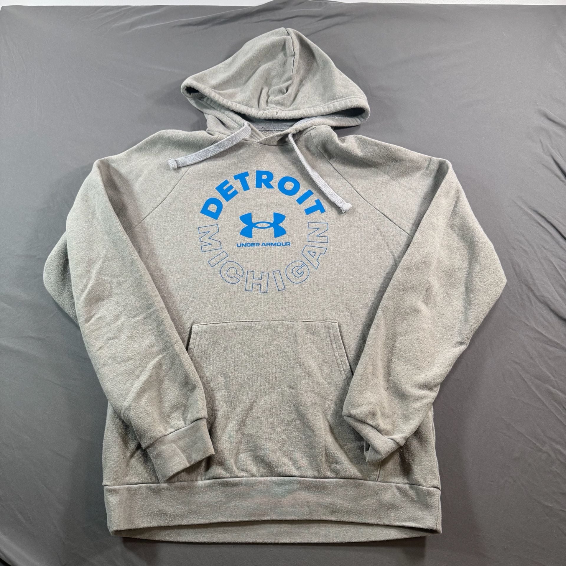 Under Armour Detroit Michigan Pullover Hoodie Gray 2