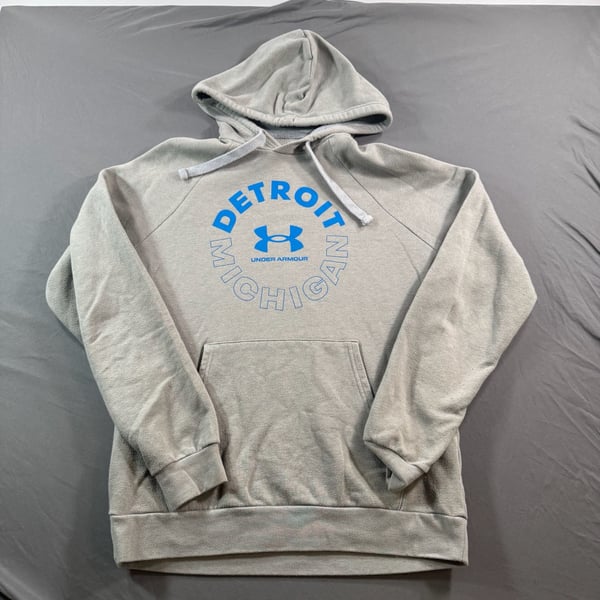 Under Armour Detroit Michigan Pullover Hoodie Gray