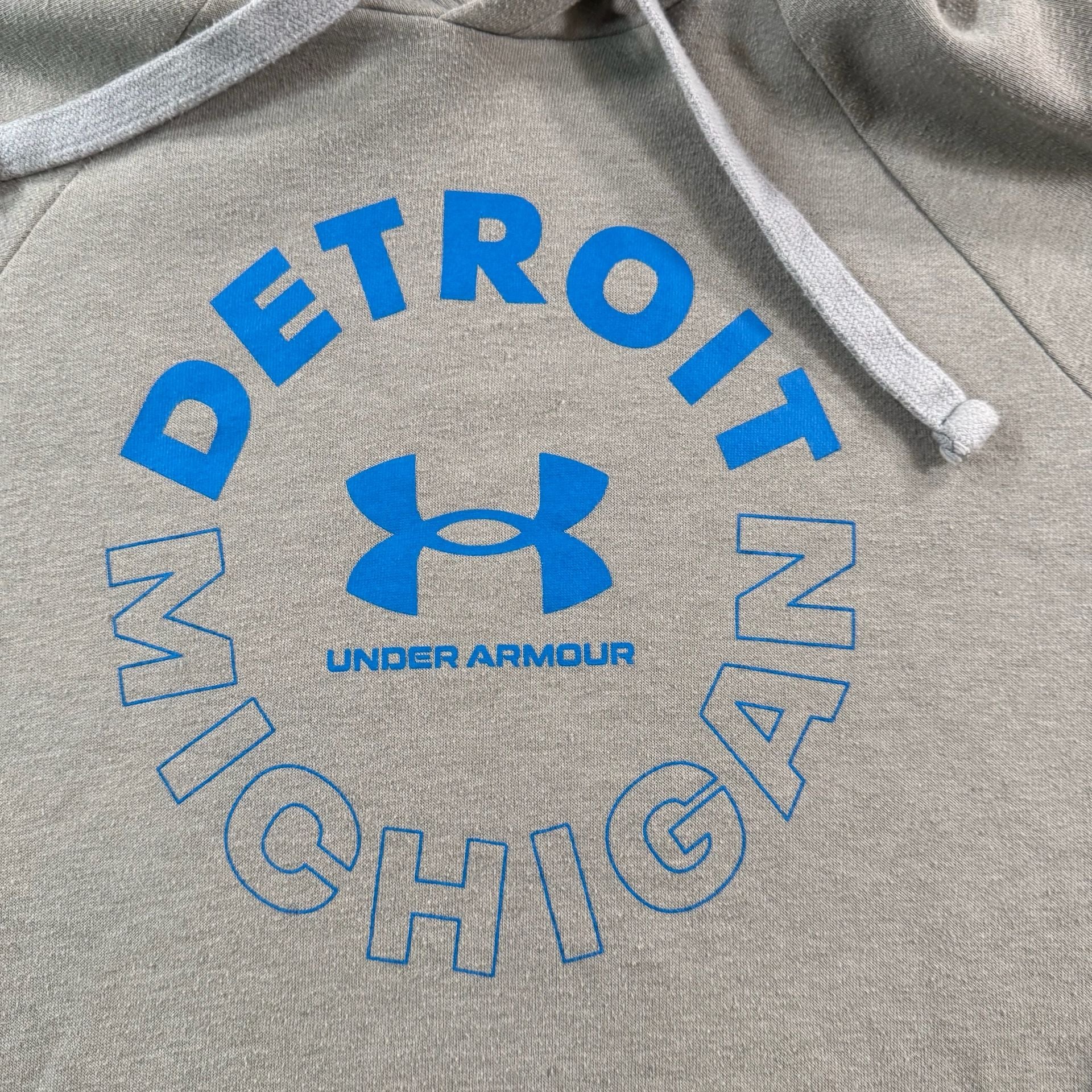 Under Armour Detroit Michigan Pullover Hoodie Gray 3