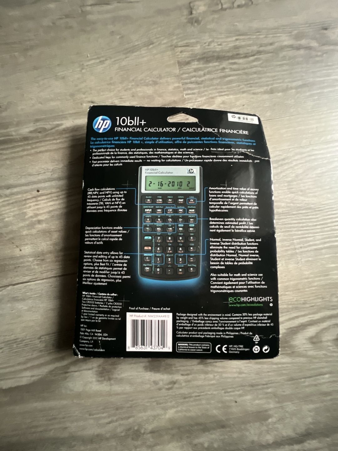 HP 10bII+ Financial Calculator 2