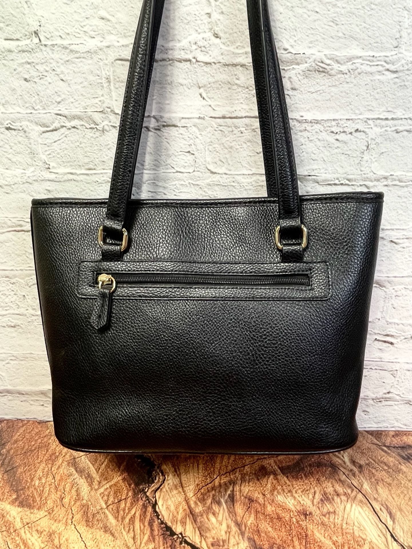 Giani Bernini Black Pebbled Tote Bag 5