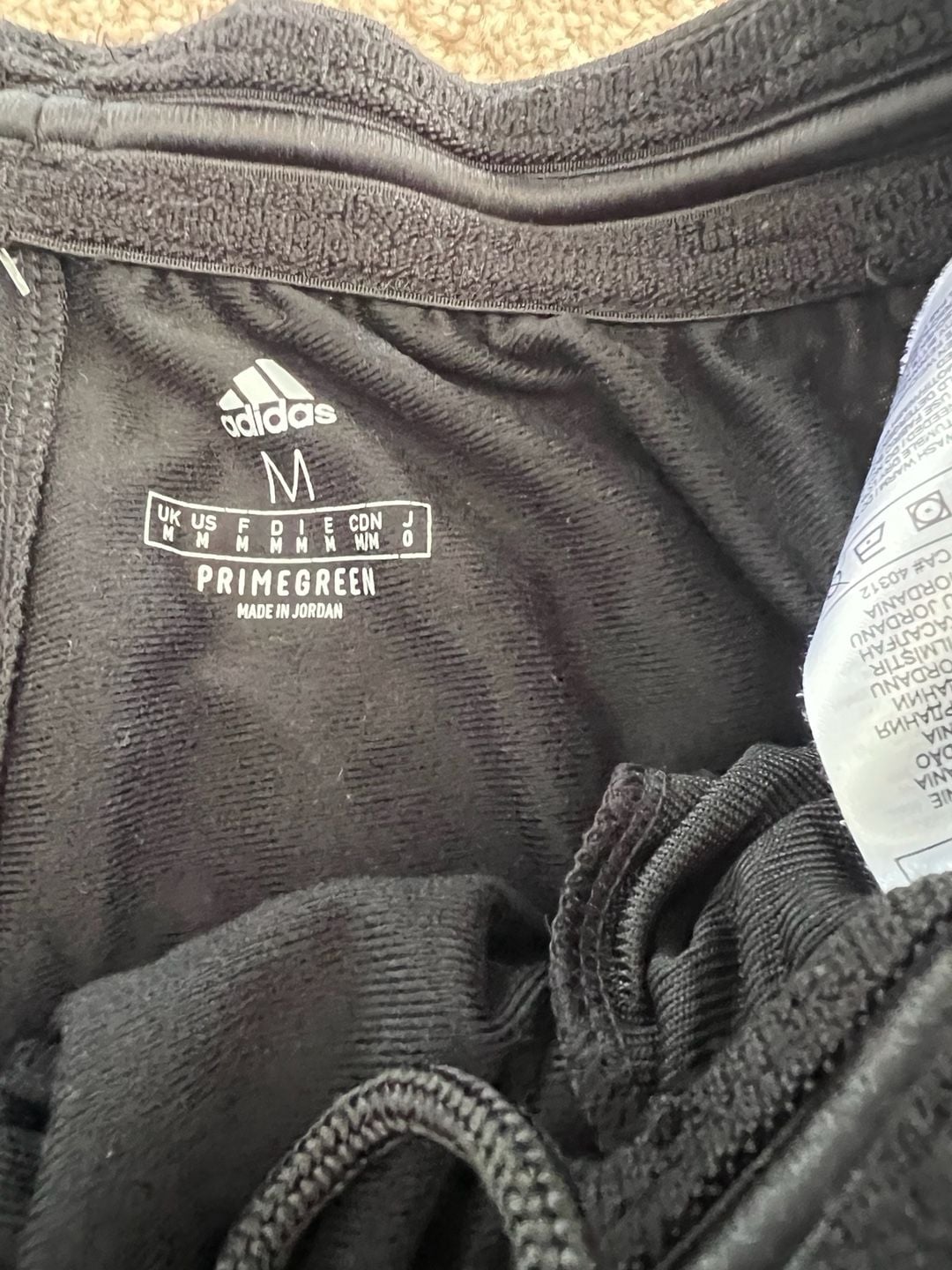 Adidas Primegreen Track Pants Size M Black 3-Stripe Ankle Zip 5