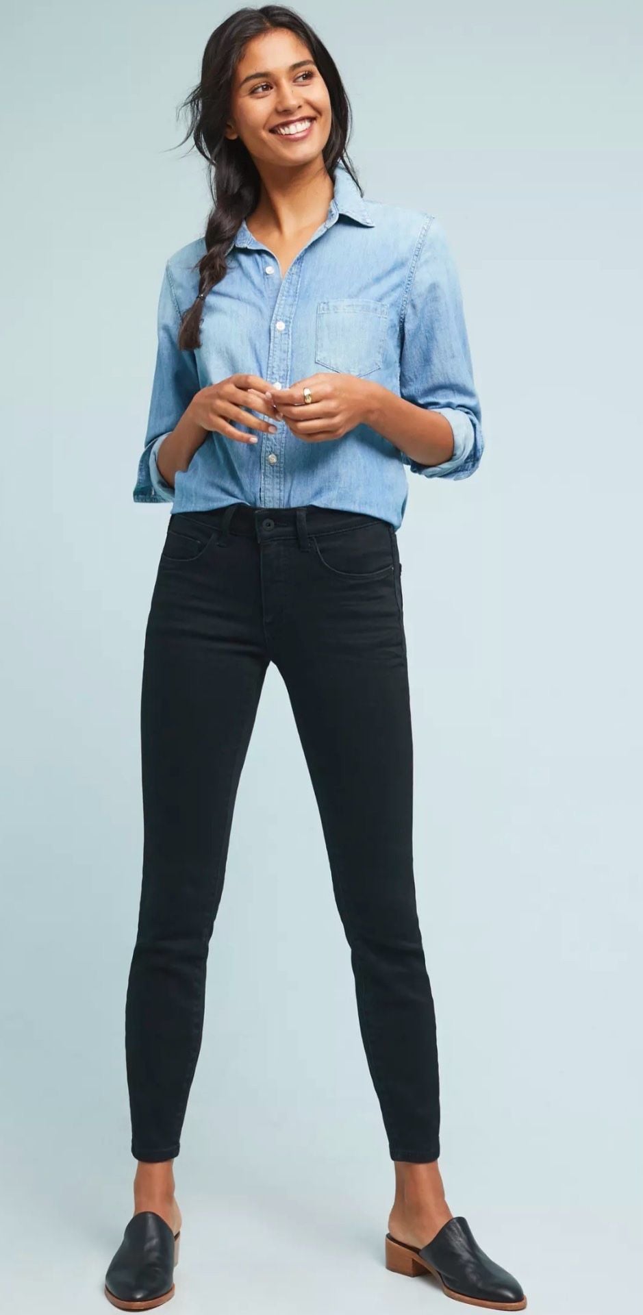 Pilcro And The Letterpress Pants Size 32 Black 2
