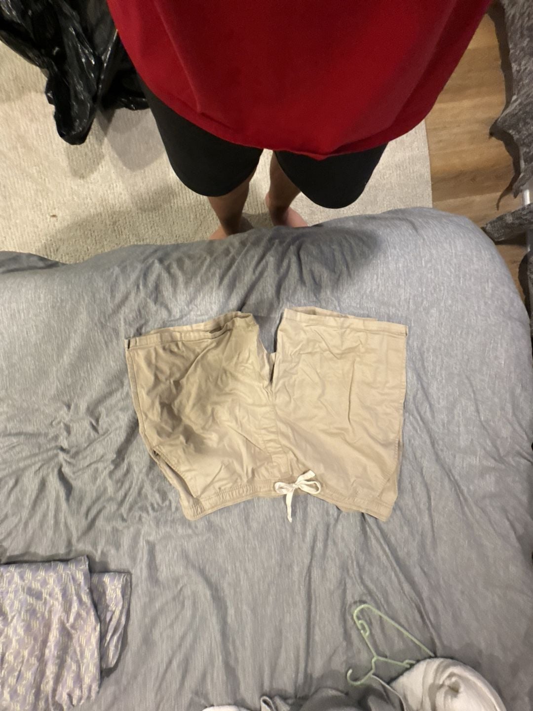 Goodfellow & Co Shorts Size L Tan Drawstring Casual 1
