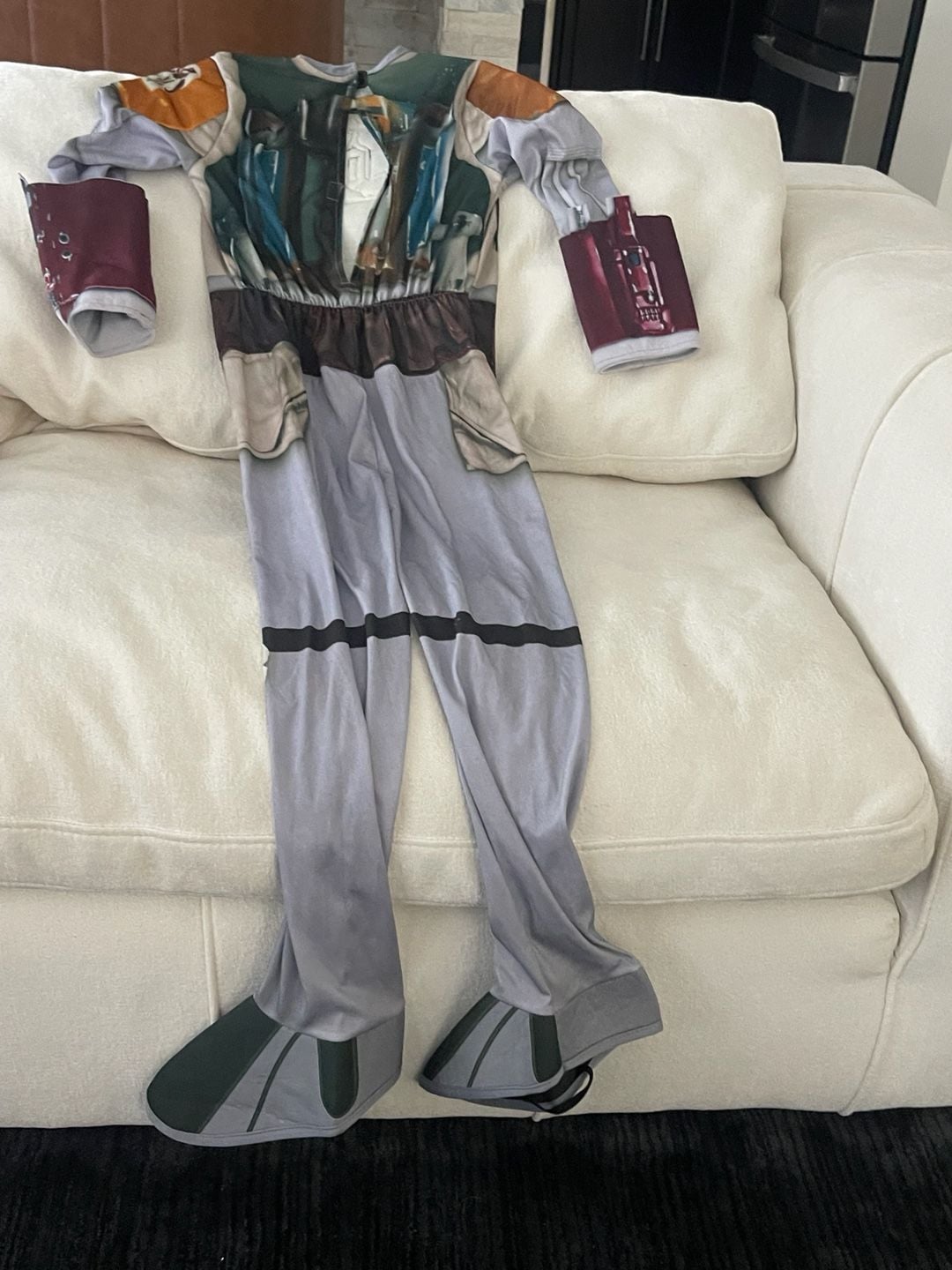 Rubies Star Wars Boba Fett Costume Jumpsuit Halloween 4