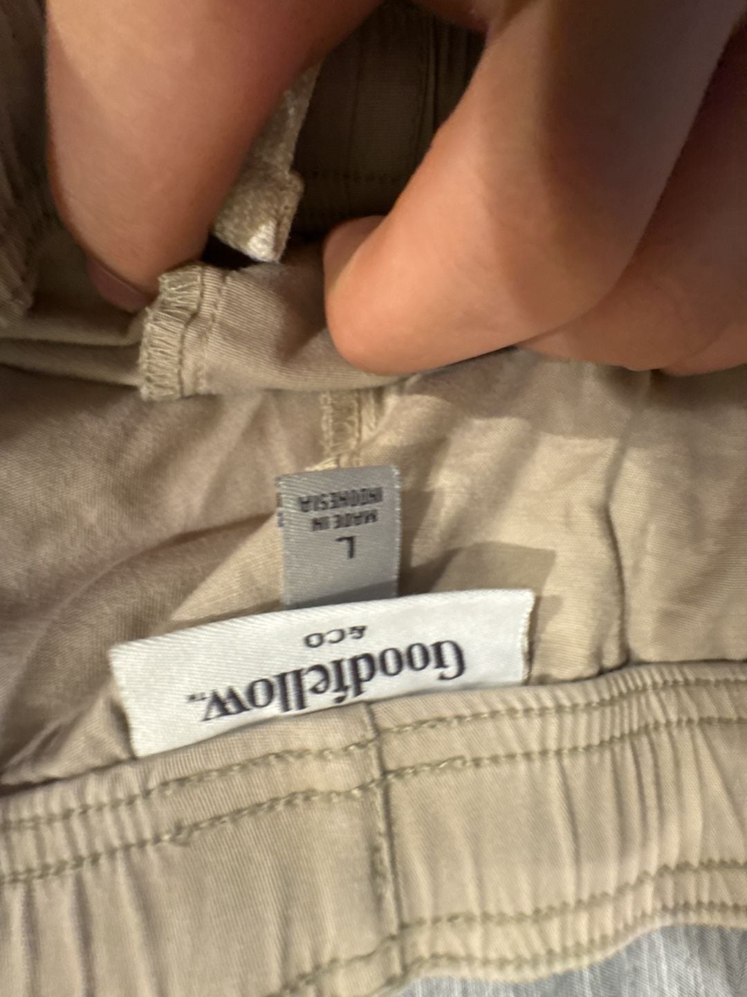 Goodfellow & Co Shorts Size L Tan Drawstring Casual 2