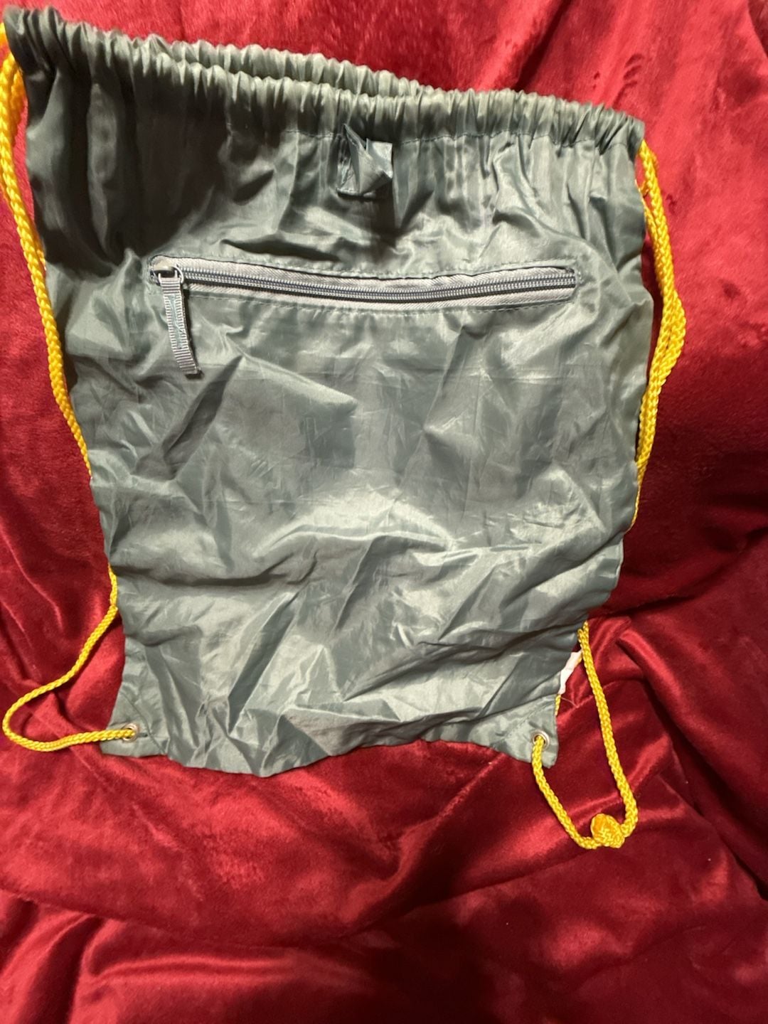 Ed Hardy Panther Drawstring Bag Green w/Yellow straps 3