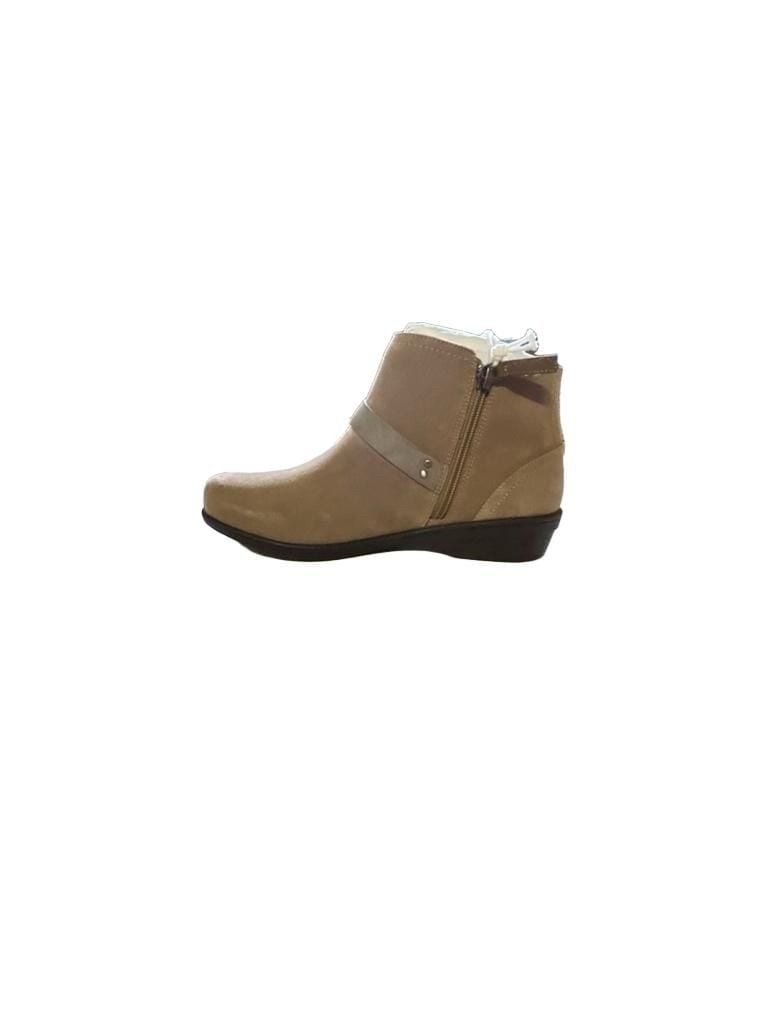 Revitalign Malibu Boot Size 7B Mushroom Suede Ankle Booties 2