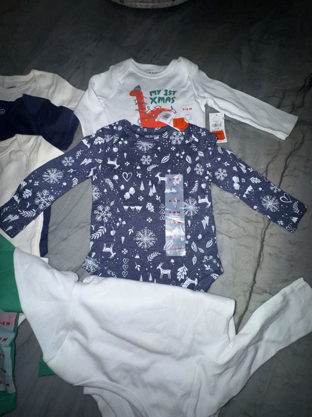 Old Navy Holiday Bodysuits Size 3-6 M Multi-Pack. 7 pieces. 4