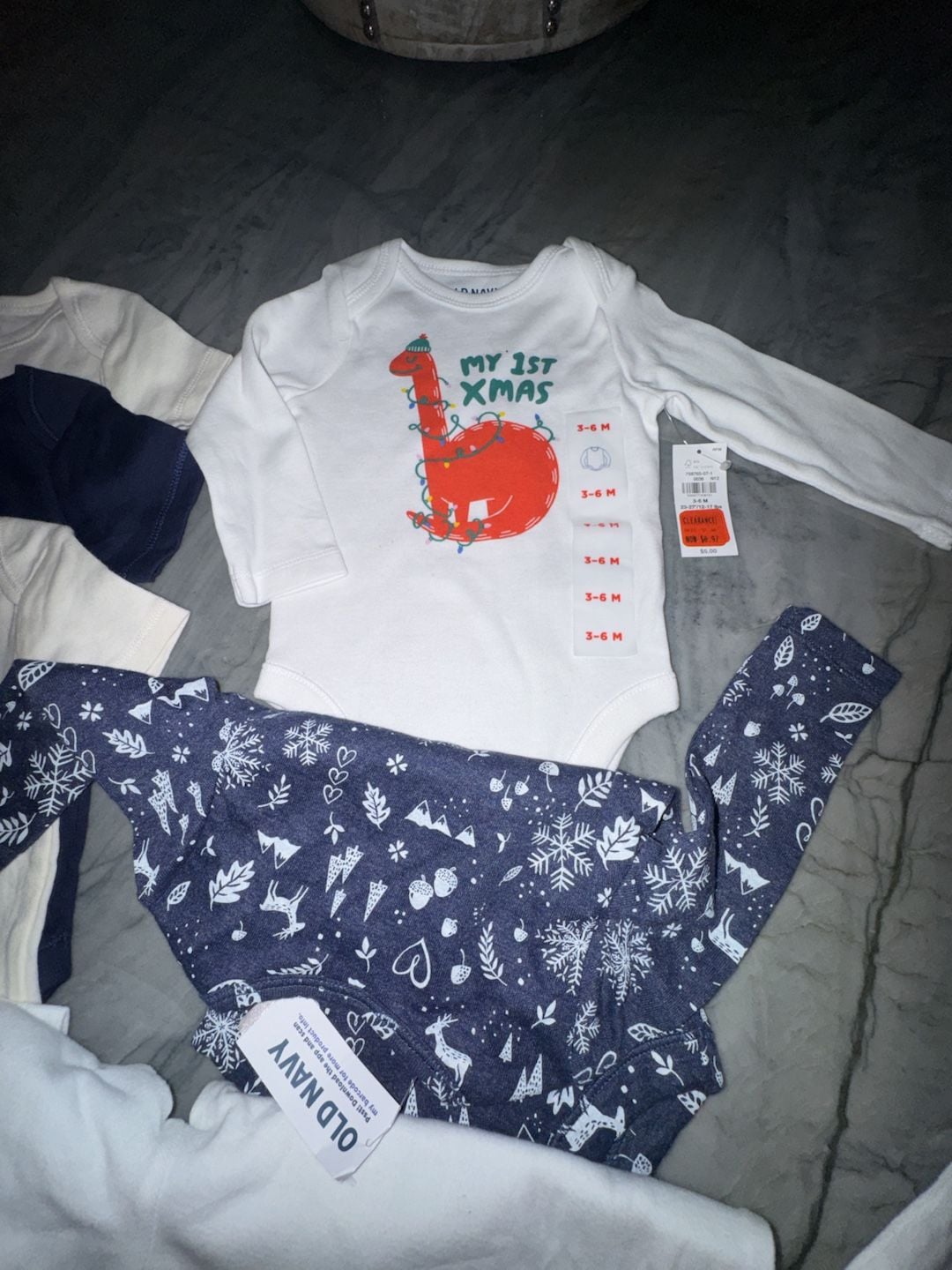 Old Navy Holiday Bodysuits Size 3-6 M Multi-Pack. 7 pieces. 5