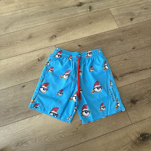 Baseballism Major League Swim Trunks Youth Size Medium Blue