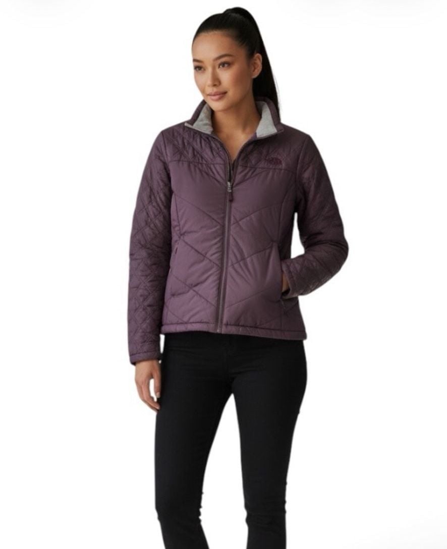 The North Face Quilted Jacket Purple Size S 2