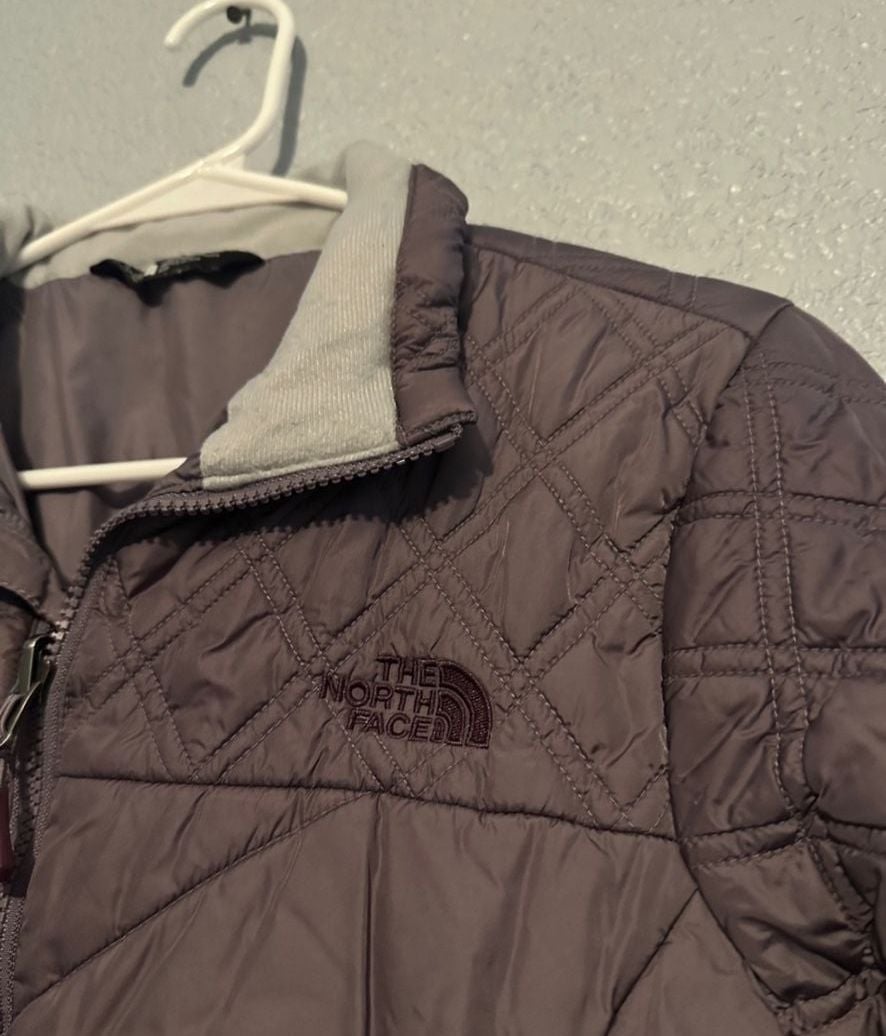 The North Face Quilted Jacket Purple Size S 5