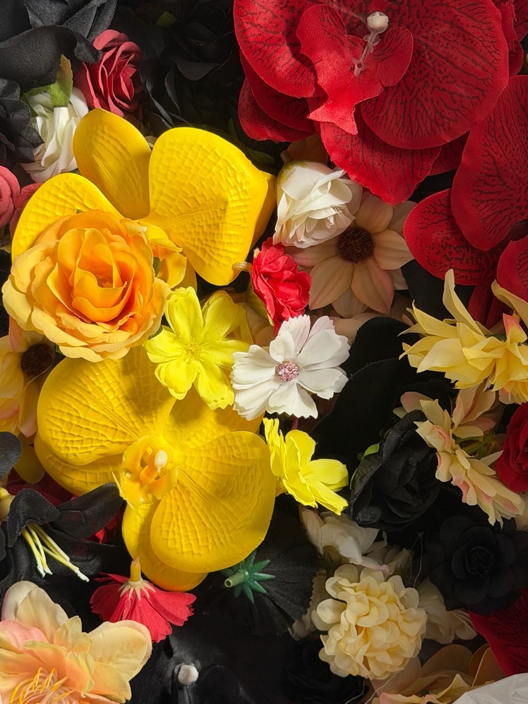 50+ PCS Small Mixed Color Artificial Flower Heads for Crafts 1