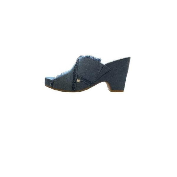 Aerosoles Madina Wedge Sandal Size 6M Medium Blue Denim