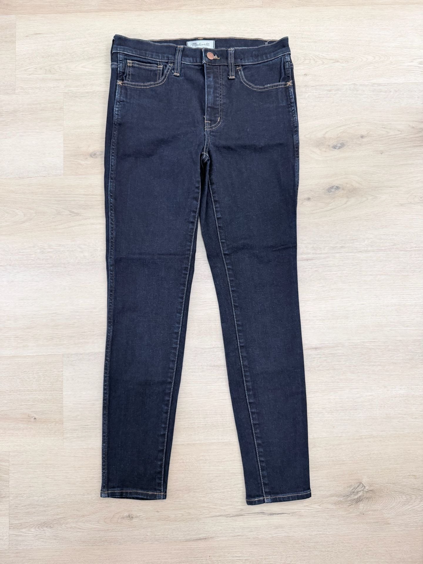 Madewell Roadtripper Skinny Jeans Size 27 Dark Wash Denim 3