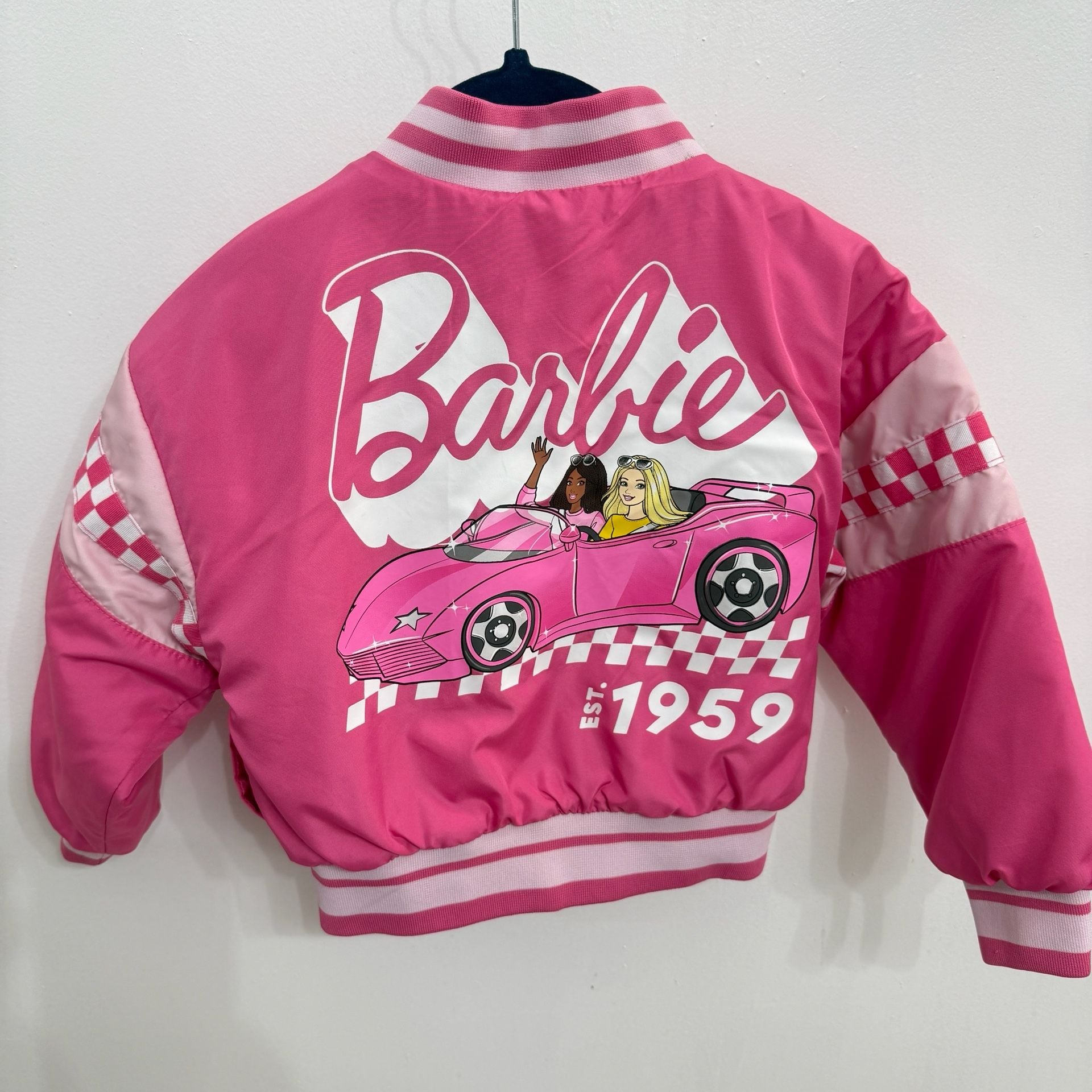 Barbie Bomber Jacket Size 4/5 Convertible Car Racing 7