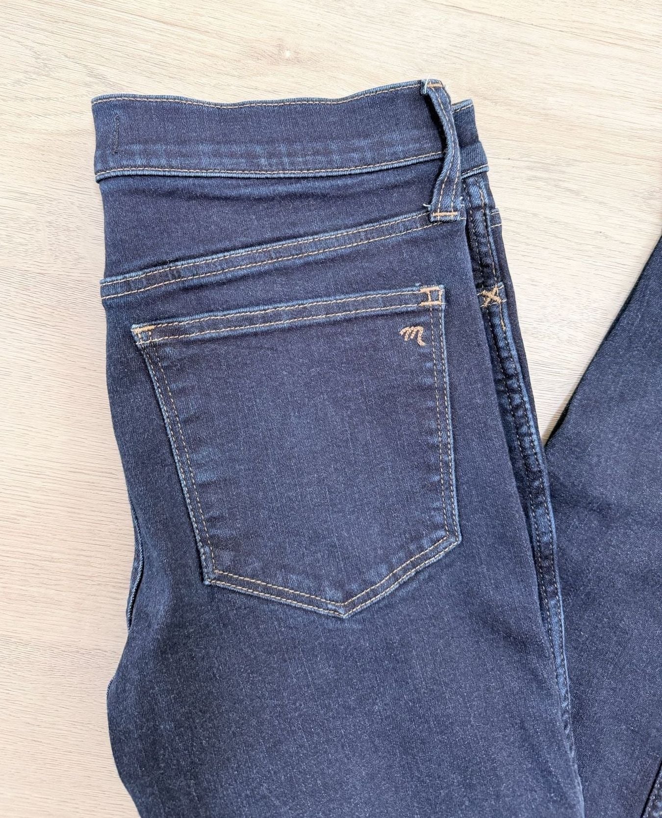 Madewell Roadtripper Skinny Jeans Size 27 Dark Wash Denim 8