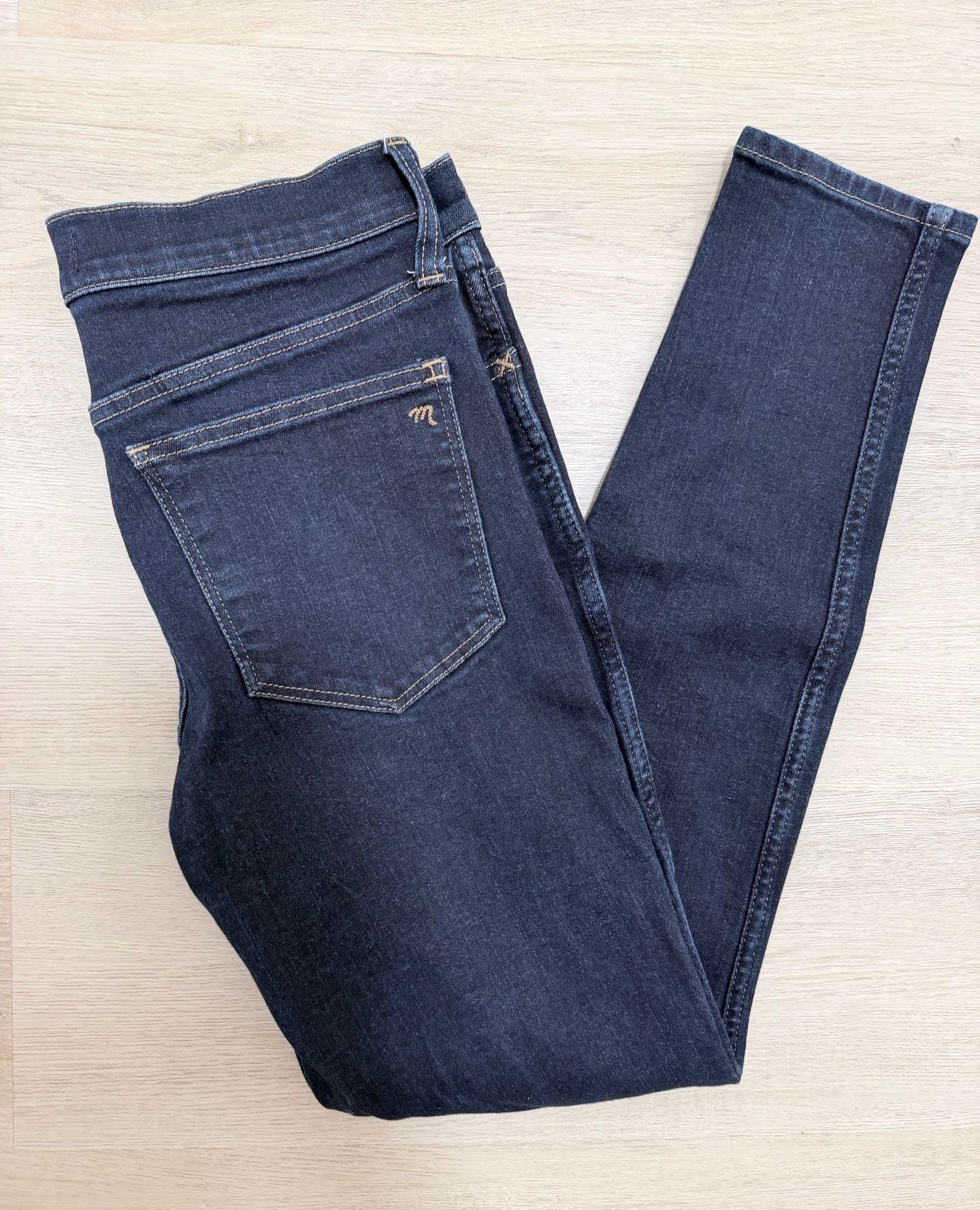 Madewell Roadtripper Skinny Jeans Size 27 Dark Wash Denim 7