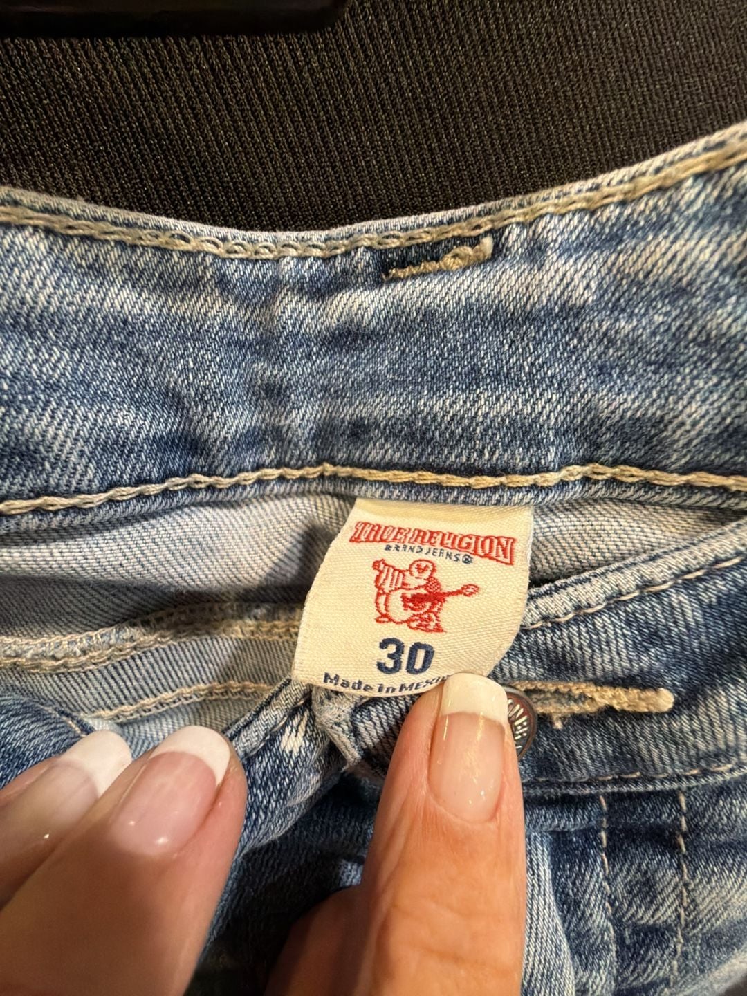 894 True Religion Skinny Jeans Size 30 Blue Denim 3