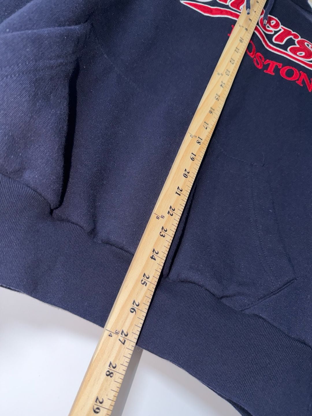 Vintage 90s Cheers Boston Hoodie Authentic Life Apparel XL Navy Blue 7