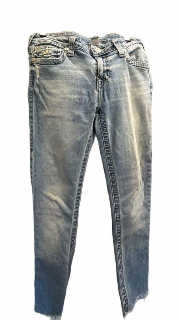 894 True Religion Skinny Jeans Size 30 Blue Denim 2
