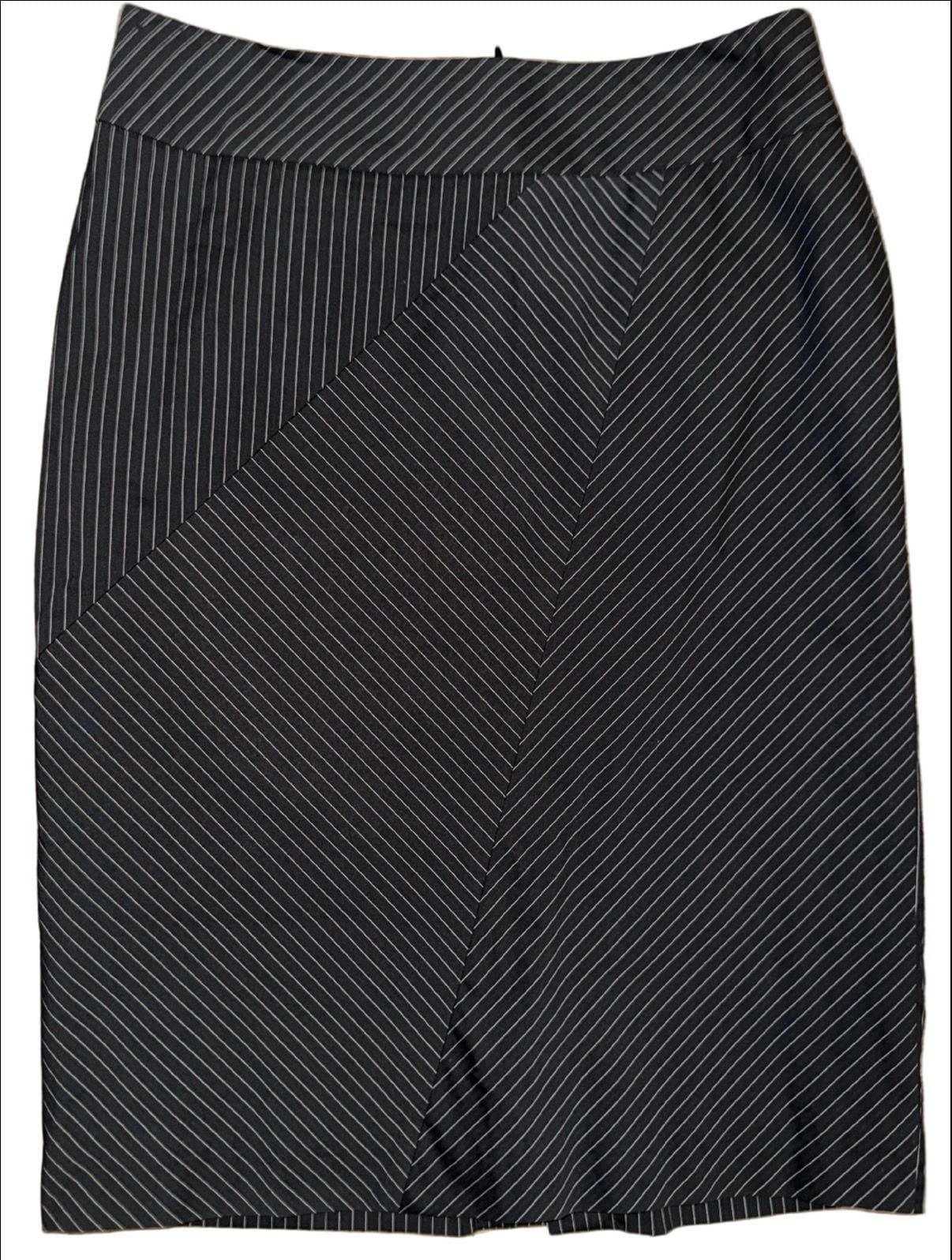 Doncaster Black Mixed Pinstripe Pencil Skirt – Size 6 3