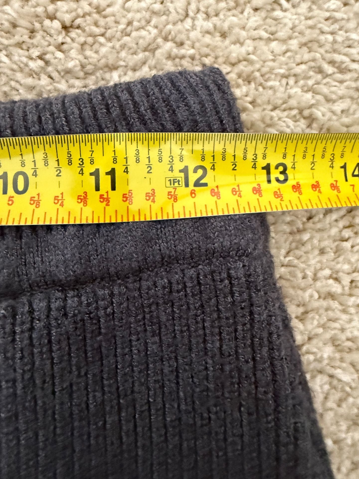 Zara Ribbed Knit Mini Skirt Size M Gray 7