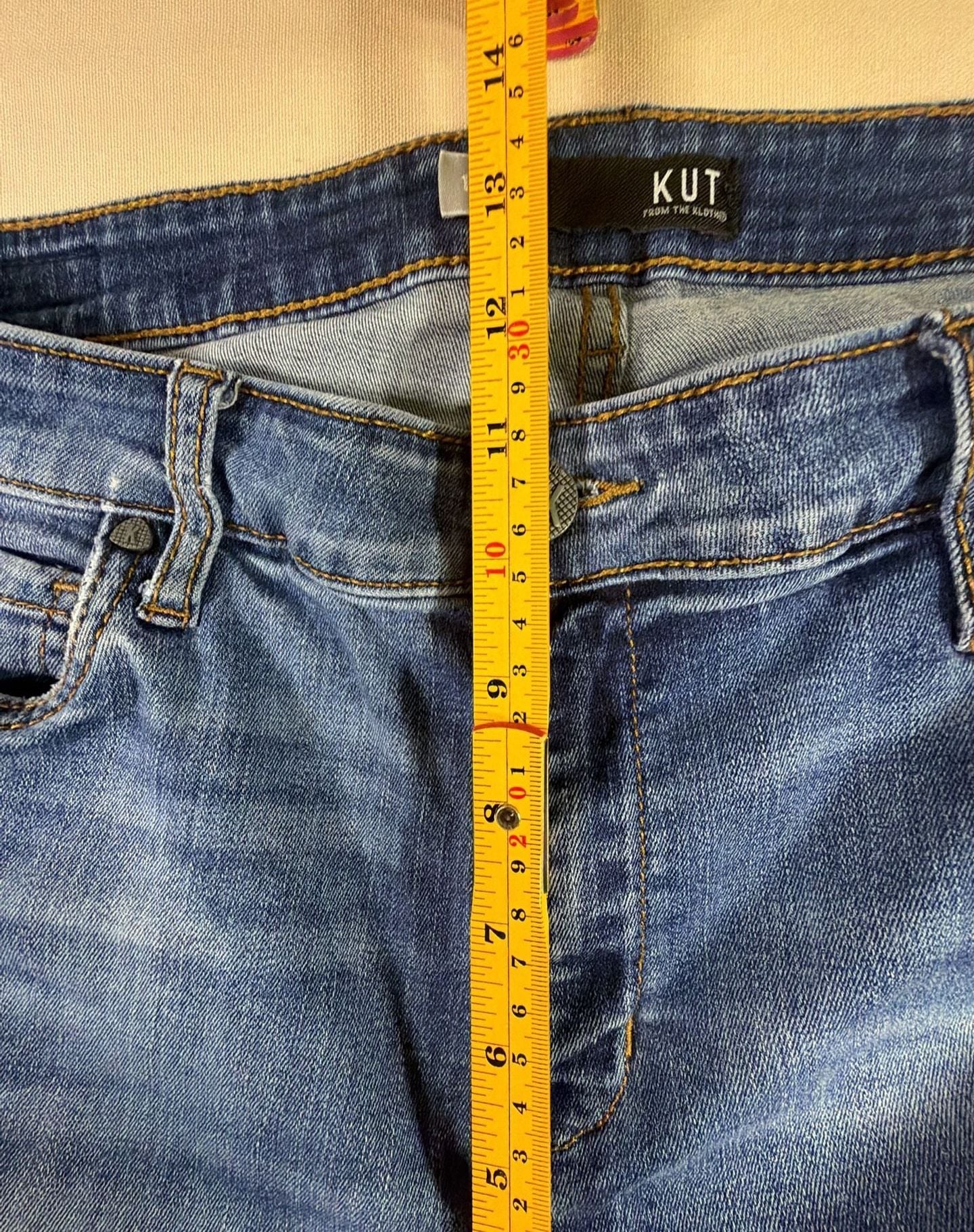 Kut From The Kloth Skinny Jeans Size 14 Blue Denim 4