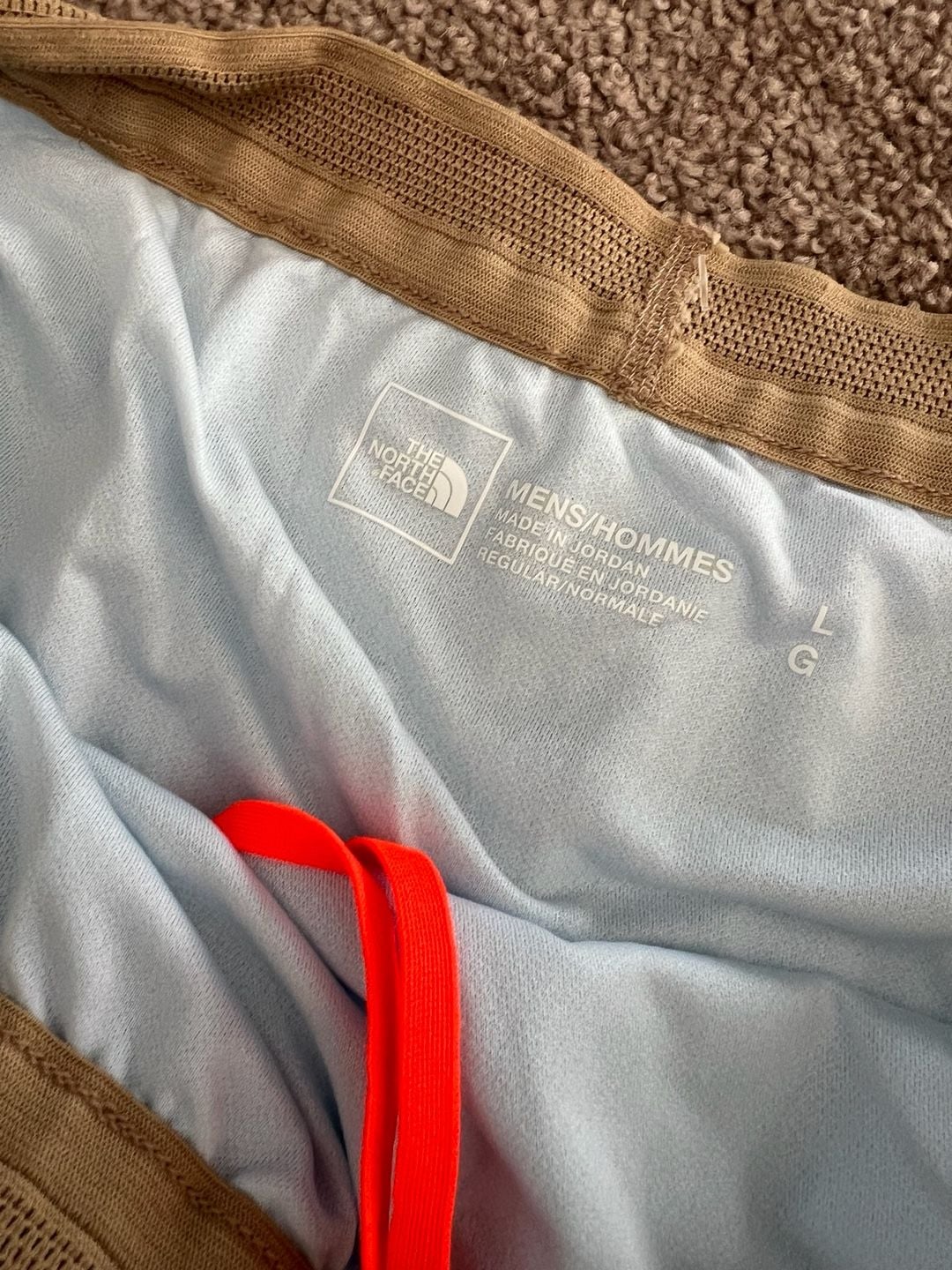 The North Face Lightrange Shorts Size L Blue Athletic Running 7