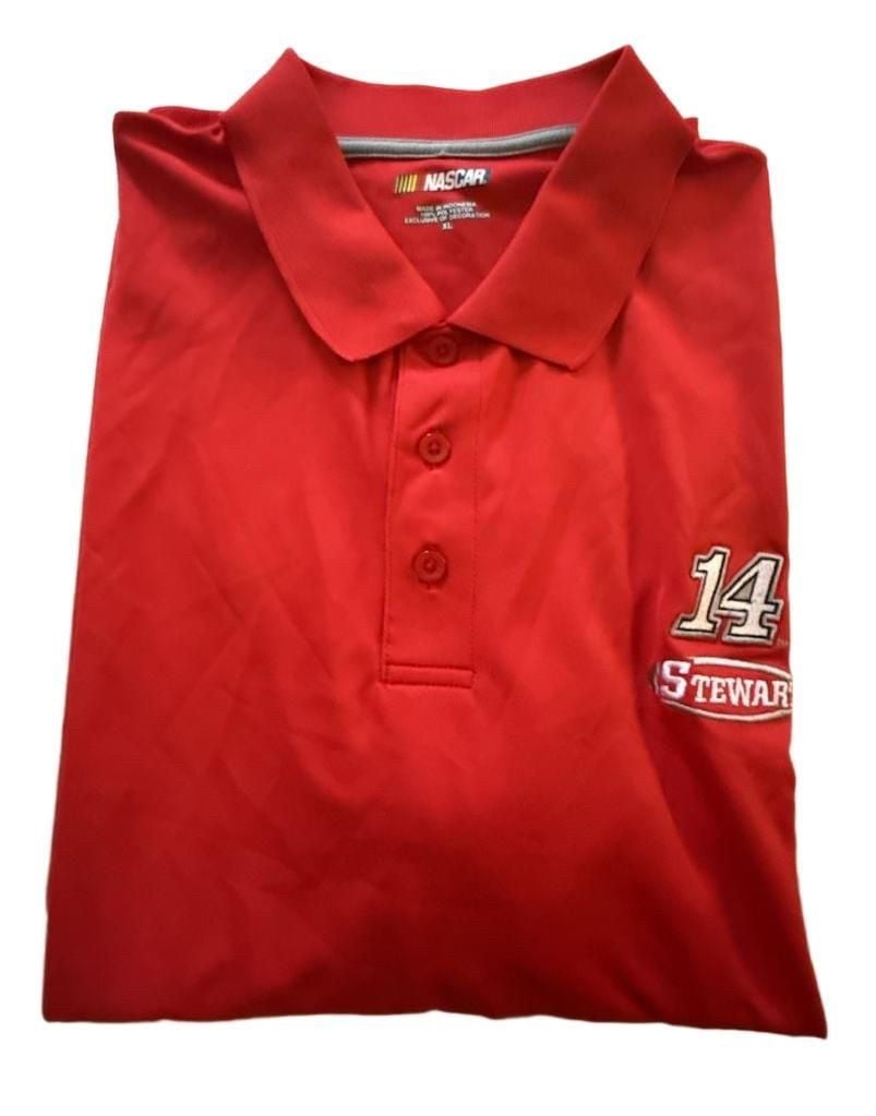 NASCAR Tony Stewart 14 Polo Shirt Size XL Red Racing Team Collection 11