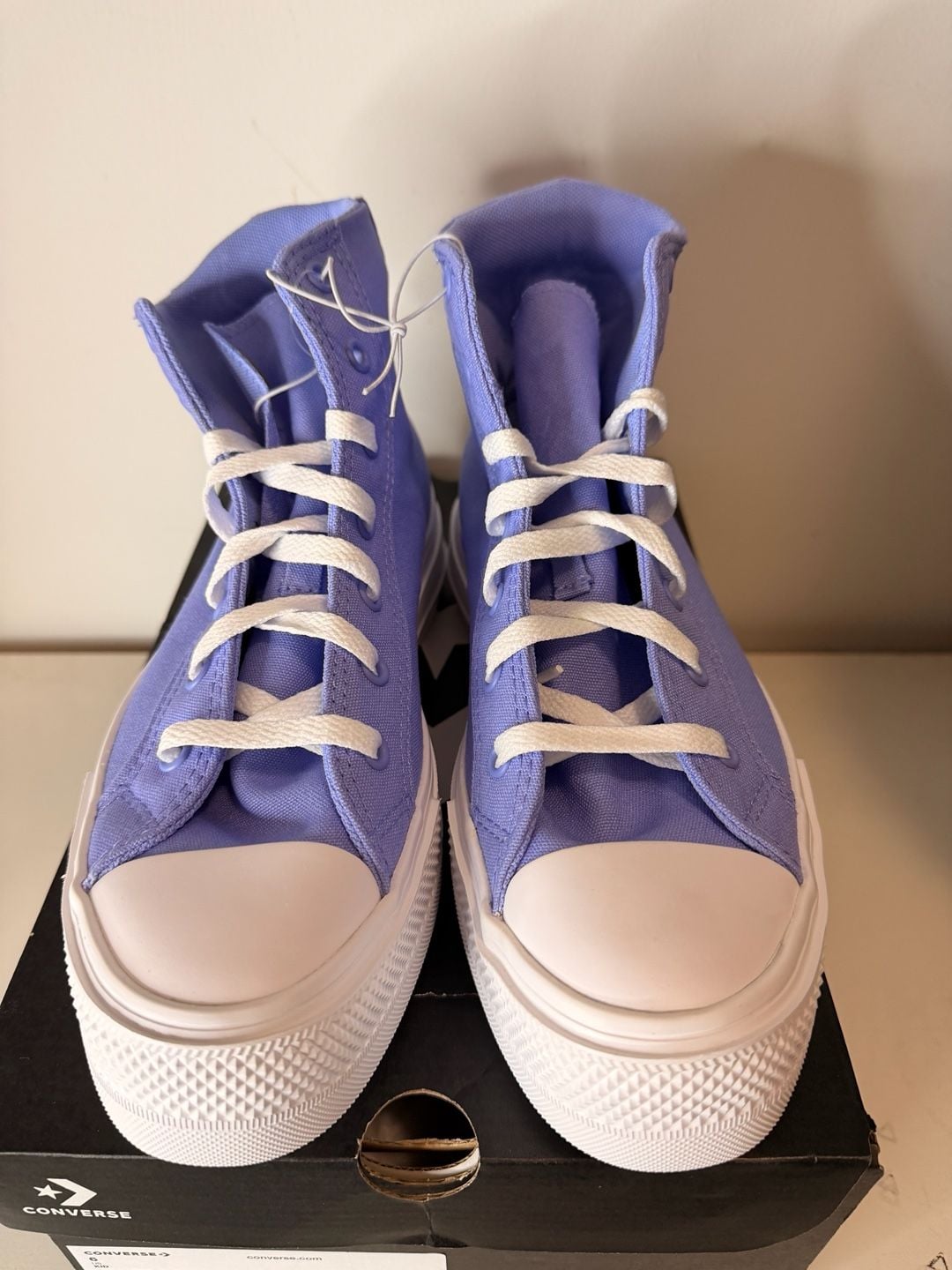 Converse Day One Platform Hi Size 6 Kid Very Peri Purple 2